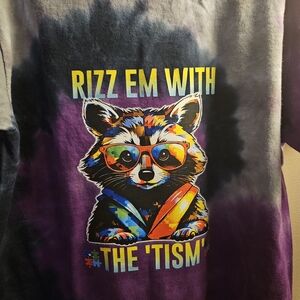 Kids Tie-Dye Raccoon Graphic T-Shirt